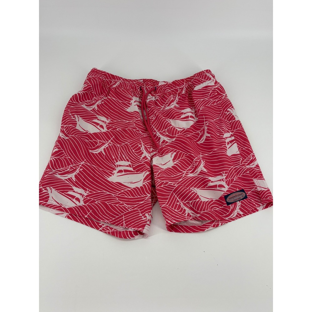 Vineyard Vines‎ Mens Swim Trunks Boats Coral Reef Pattern Size S